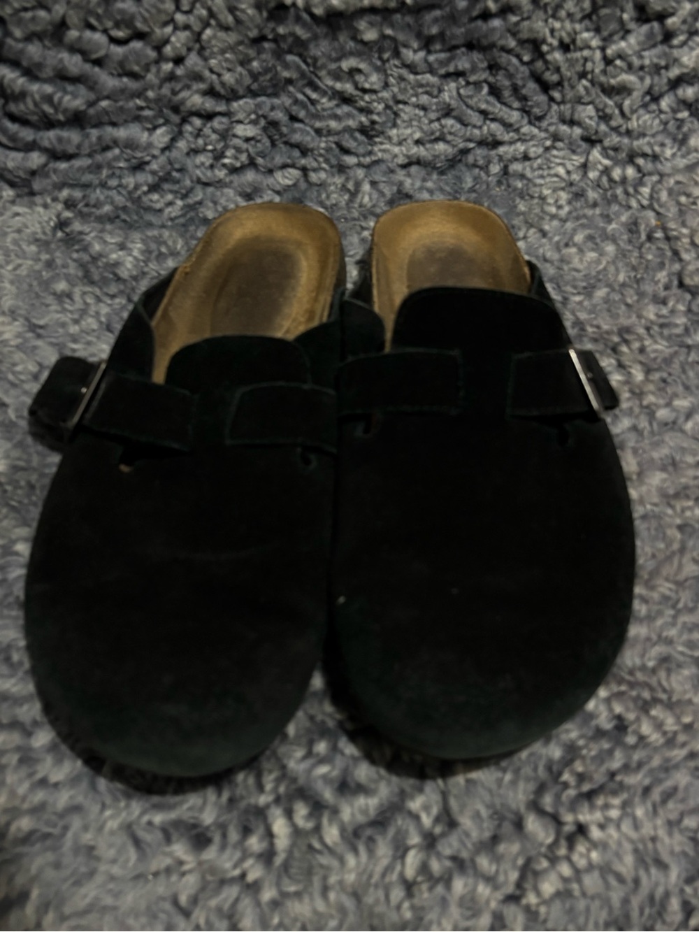Goodfellow & Co Black Suede Slip-On Loafers with Buckle